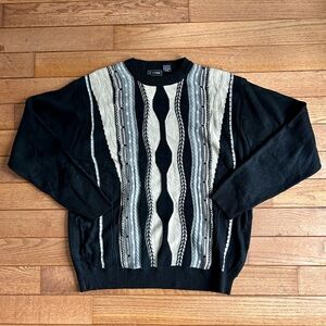Coogi style rustic sweater